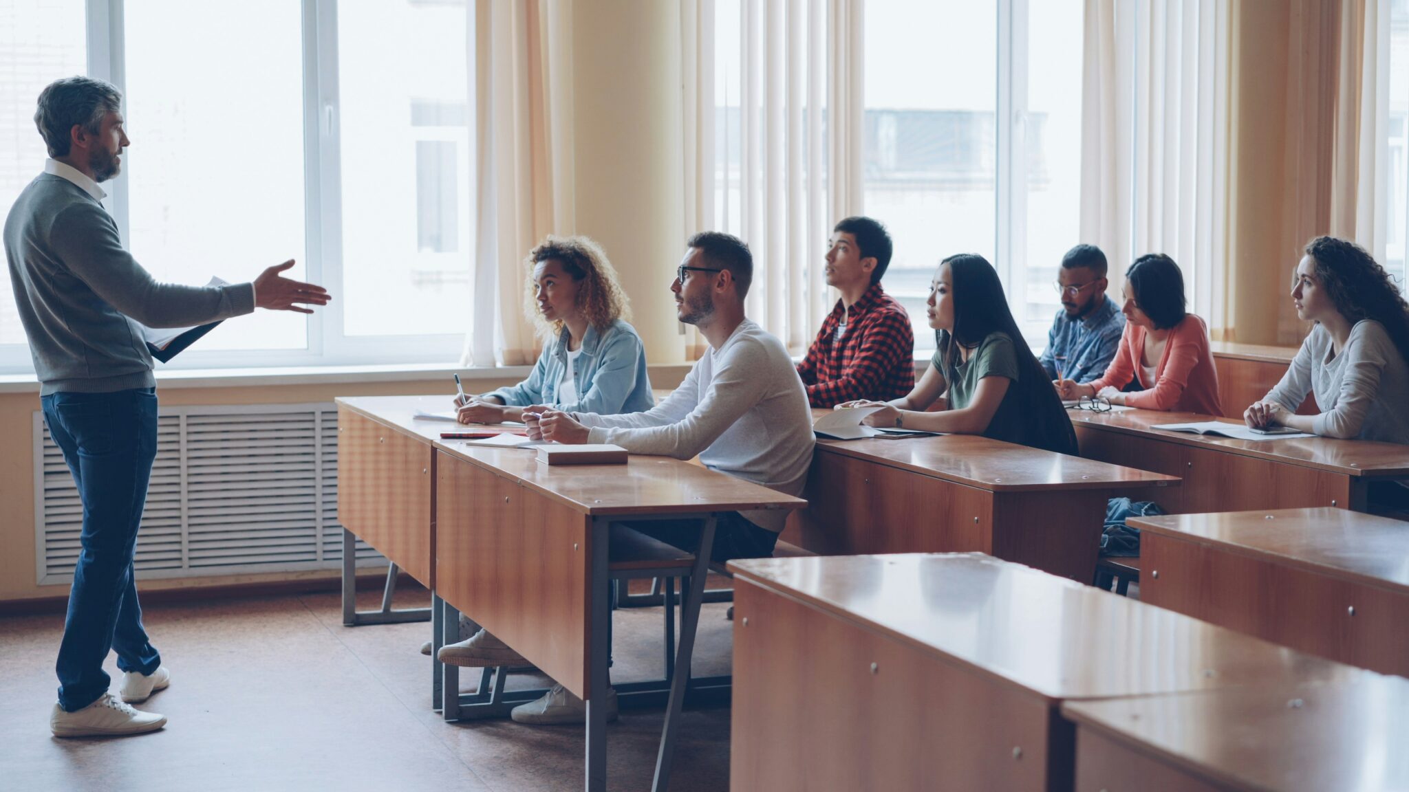 A group gathered for trauma-informed learning